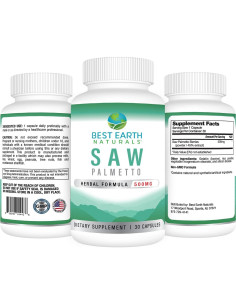 Saw Palmetto 500 mg Mejores Naturales - Apoyo Cabello y Próstata 2