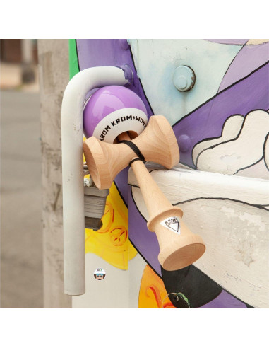 Kendama KROM POP LOL Lavanda - Juguete de Madera Premium