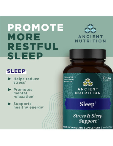 Cápsulas de Ashwagandha Nutrición Antigua - 60 Unidades para Sueño y Estrés