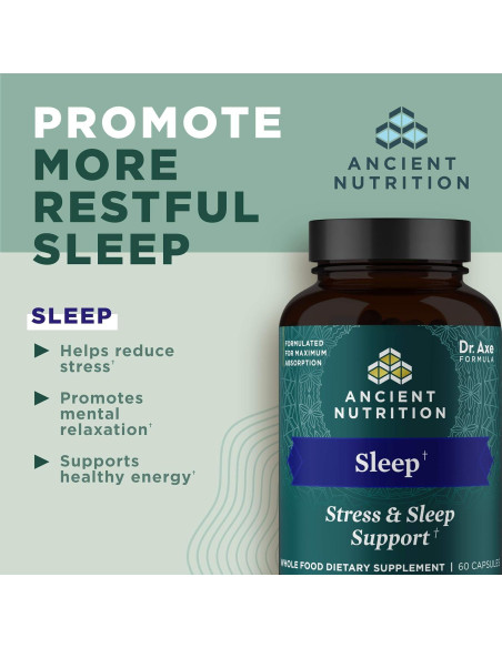 Cápsulas de Ashwagandha Nutrición Antigua - 60 Unidades para Sueño y Estrés