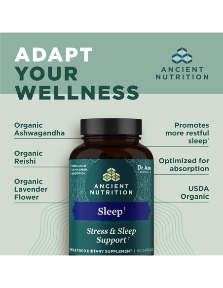 Cápsulas de Ashwagandha Nutrición Antigua - 60 Unidades para Sueño y Estrés