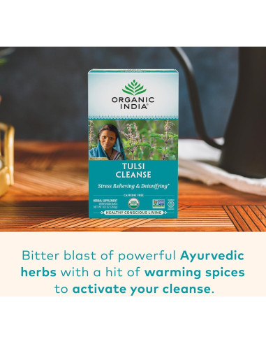 Té Herbal Tulsi Orgánico 18 Bolsitas - Albahaca Sagrada
