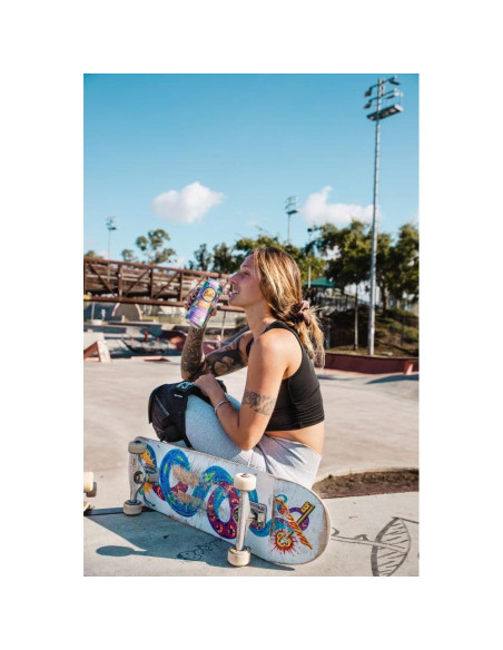 Babe Bebida Energética de Yerba Mate Orgánica 150mg Cafeína - Fruta de la Pasión, Naranja y Guayaba (12 x 473ml)