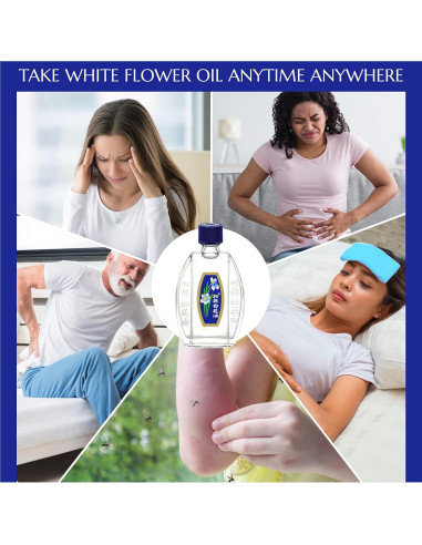 Bálsamo Analgésico Externo Flor Blanca 20ml - Importado EE.UU.
