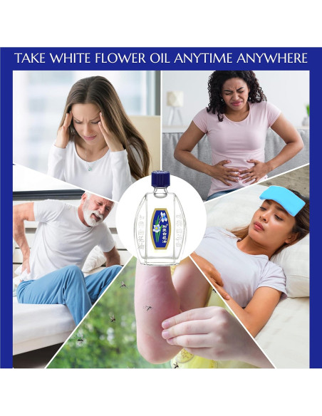 Bálsamo Analgésico Externo Flor Blanca 20ml - Importado EE.UU.