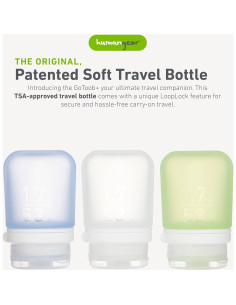 Botella de Viaje Silicona Refillable humangear GoToob+ 53ml 3-Pack 2