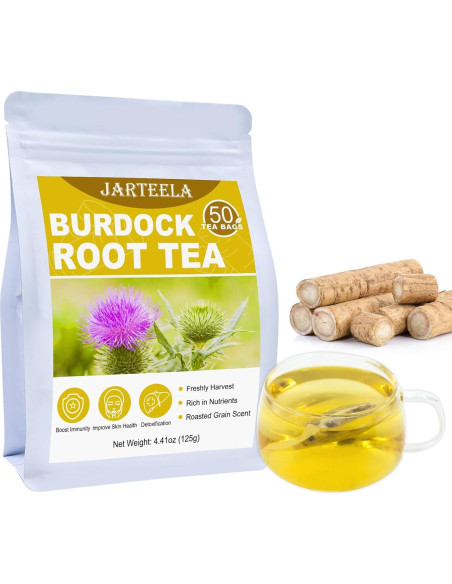 Té de Raíz de Bardana Jarteela 50 Bolsas 2.5g - Sin Cafeína