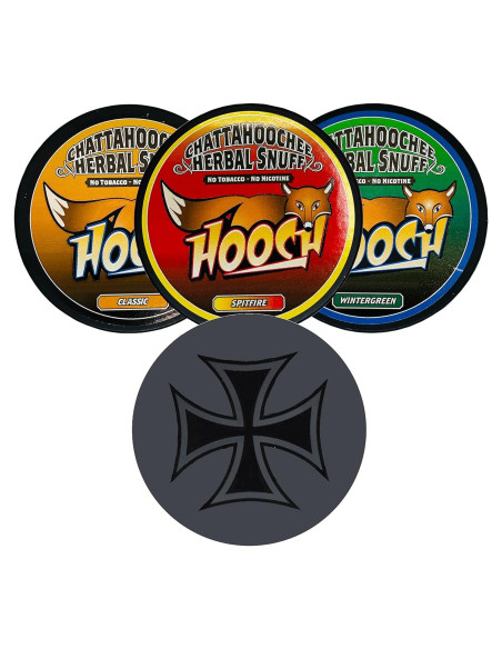 Variedad Hooch Herbal Snuff 3 Latas Corte Grueso + Funda