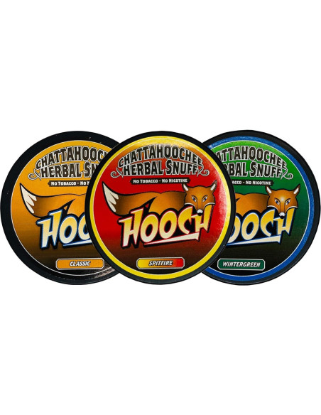 Variedad Hooch Herbal Snuff 3 Latas Corte Grueso + Funda