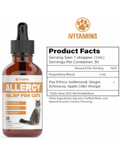 Alivio de Alergias para Gatos iVitamins 90g - Sabor Pollo 2
