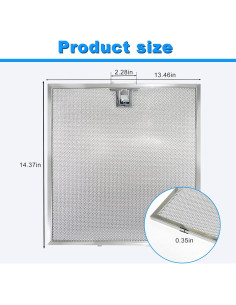 Filtros de Campana Extractora Oneket WA0575 - Paquete de 2 2