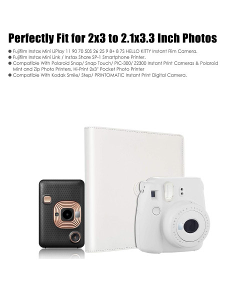 Álbum de Fotos Fujifilm Instax Mini 11/90/70/Polaroid Snap