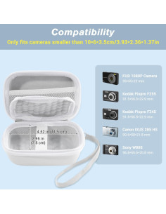 Funda Compacta ProCase para Cámara Digital Kodak - Blanca 2
