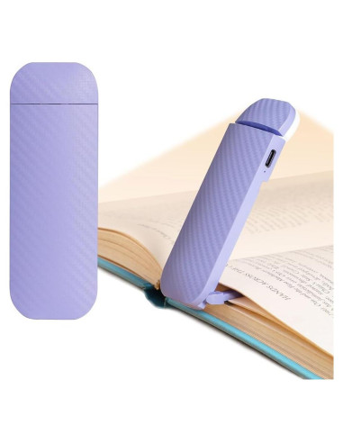 Luz de Libro Portátil Hamgader Púrpura con Brillo Ajustable