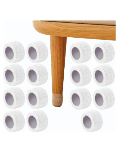 Paquete de 15 cintas protectoras para patas de sillas FENGZHISHUN 2.5 cm x 4 m