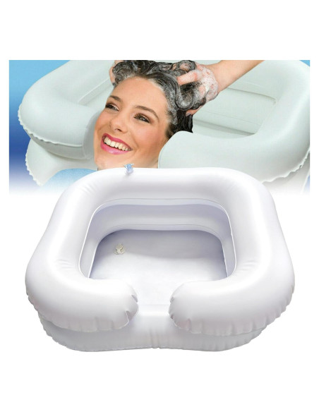 Lavabo Inflable Pilarmuture para Lavar Cabello en Cama - Blanco