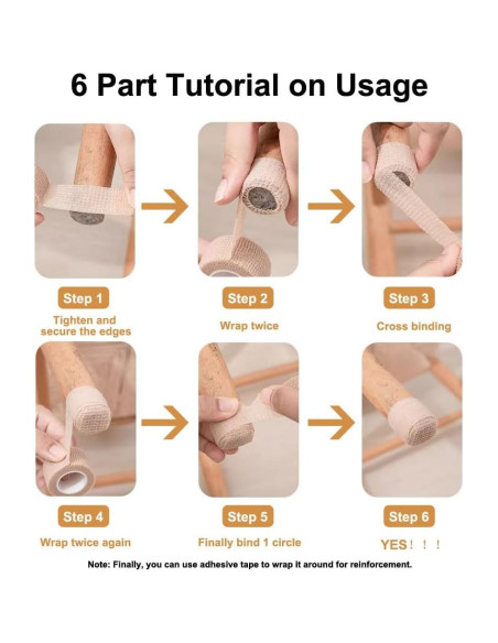 Paquete de 15 cintas protectoras para patas de sillas FENGZHISHUN 2.5 cm x 4 m