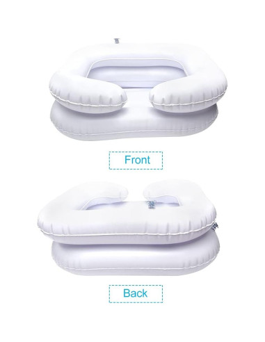 Lavabo Inflable Pilarmuture para Lavar Cabello en Cama - Blanco