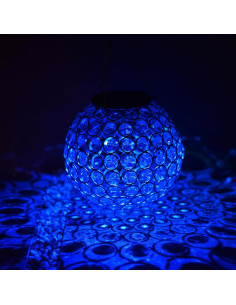 Linterna Solar Colgante SUNNYPARK Azul 19.05 cm LED Cambiante 2