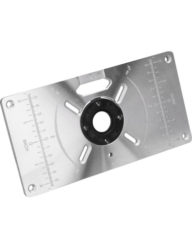 Placa de Inserción para Mesa de Router YIWENG Aluminio 24x17cm
