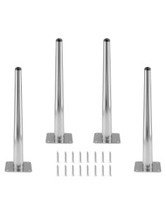 4 Patas de Muebles Cromadas Seimneire 30cm Estilo Mid-Century