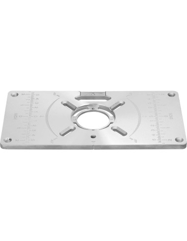 Placa de Inserción para Mesa de Router YIWENG Aluminio 24x17cm