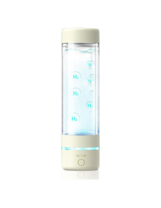 Botella de Agua de Hidrógeno H2 LIFE 3000 ppb Portátil Beige