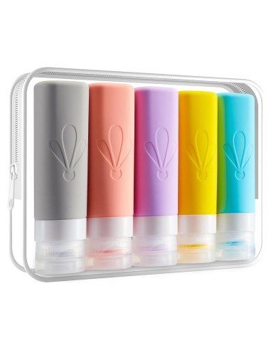 Botellas de Viaje INSFIT 90ml A Prueba de Fugas - 5 Piezas