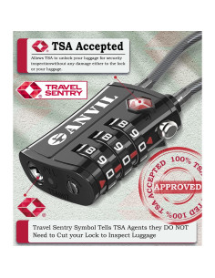 Candado TSA Anvil C108 para Equipaje - Combinación 3 Dígitos 2