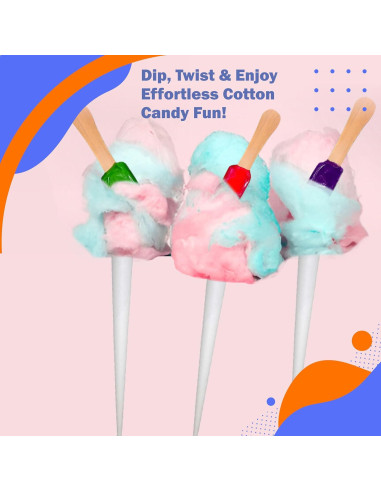 Azúcar de Algodón Eco Craft Stix - Paquete 2 Sabores 1.47 kg