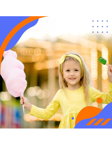 Azúcar de Algodón Eco Craft Stix - Paquete 2 Sabores 1.47 kg