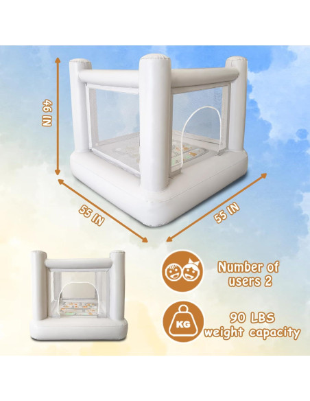 Castillo Inflable Mini Casa PVC Castillo de Sueños 172x147cm
