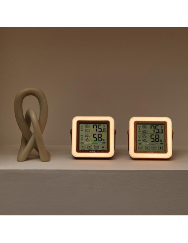 Higrómetro Digital HuBDIC HT-21 con Luz Nocturna y Monitor de Humedad