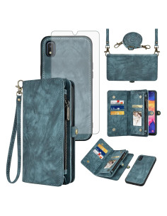 Funda Asuwish para Samsung Galaxy A10e con Cartera y Protector