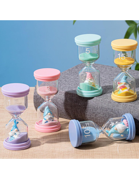 Paquete de 5 Relojes de Arena Gnome Tellegloww 10-15 Minutos Paquete de 5 Relojes de Arena Gnome Tellegloww 10-15 Minutos