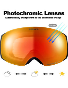 Gafas de Esquí Fotoquímicas Odoland con Lentes Intercambiables 2