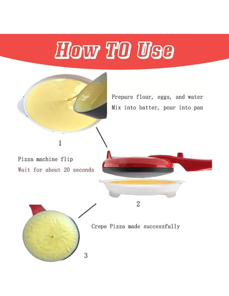 Máquina de Crepas Eléctrica Sistracia 20 cm Antiadherente