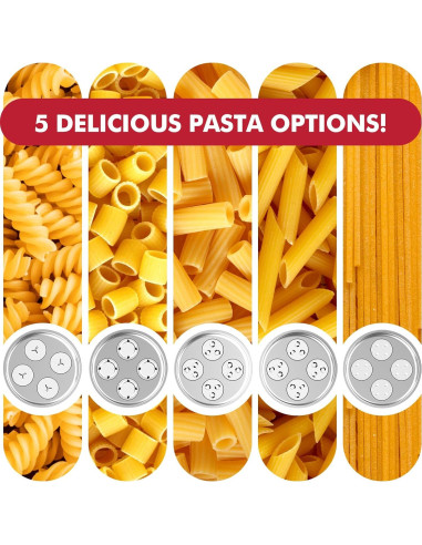 Accesorio de Pasta Kitchenaid KassunKoch 5 Discos Espagueti Fusilli