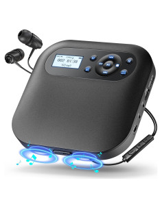 Reproductor de CD Portátil Desobry CD022 Bluetooth 5.1 Antigolpes