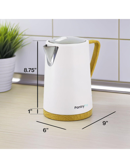 Hervidor Eléctrico PantryPro 1.7L 1500W Acero Inoxidable