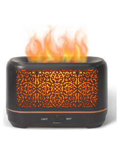 Difusor de Aceite Esencial Earnest Living 200ml Negro con Luz