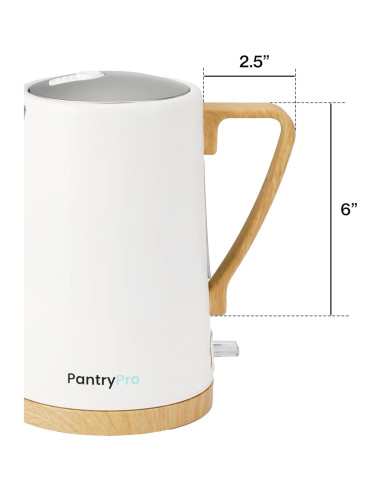 Hervidor Eléctrico PantryPro 1.7L 1500W Acero Inoxidable