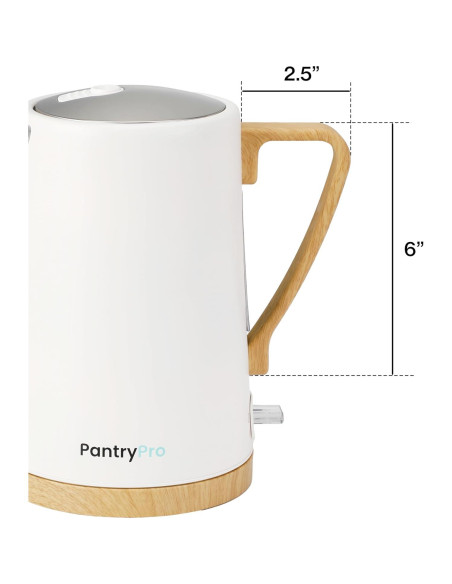 Hervidor Eléctrico PantryPro 1.7L 1500W Acero Inoxidable