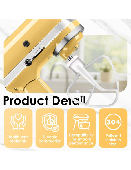 Accesorios de Mezclador KitchenAid 4.5QT Ezato K45WW K45DH K45B