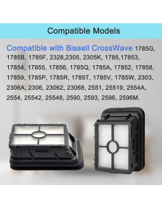 Paquete de 8 Filtros HEPA Bvhonwe para Aspiradora Bissell 2