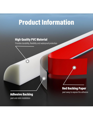 Moldura Flexible Cuarto Redondo HJMJY 99 cm Autoadhesiva