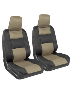 Cubiertas de Asiento Delantero BDK EasyFit Beige - Ajuste Universal