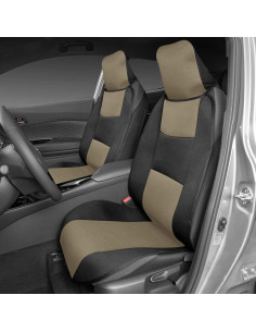 Cubiertas de Asiento Delantero BDK EasyFit Beige - Ajuste Universal 2