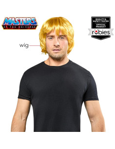 Peluca He-Man Rubies para Adultos - Licencia Oficial - Amarilla 2