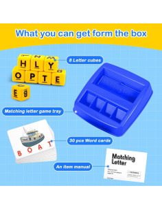 Juego de Letras Coincidentes Fenikso - Juguete Educativo 3 a 8 Años 2